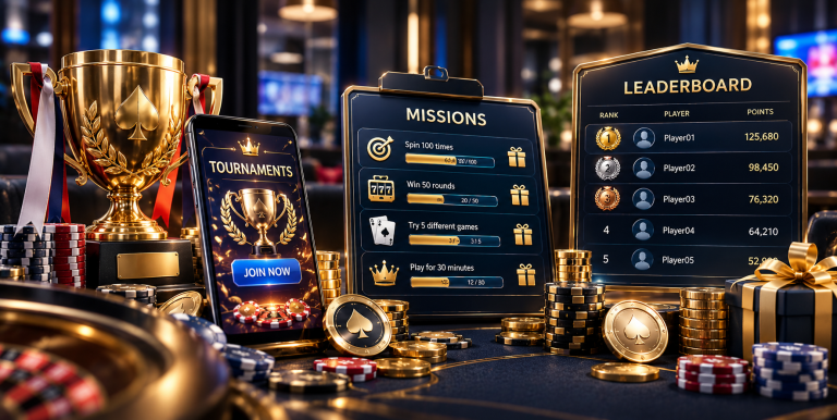 Gamification in Online Casinos: Tournaments, Missions and Leaderboards Explained